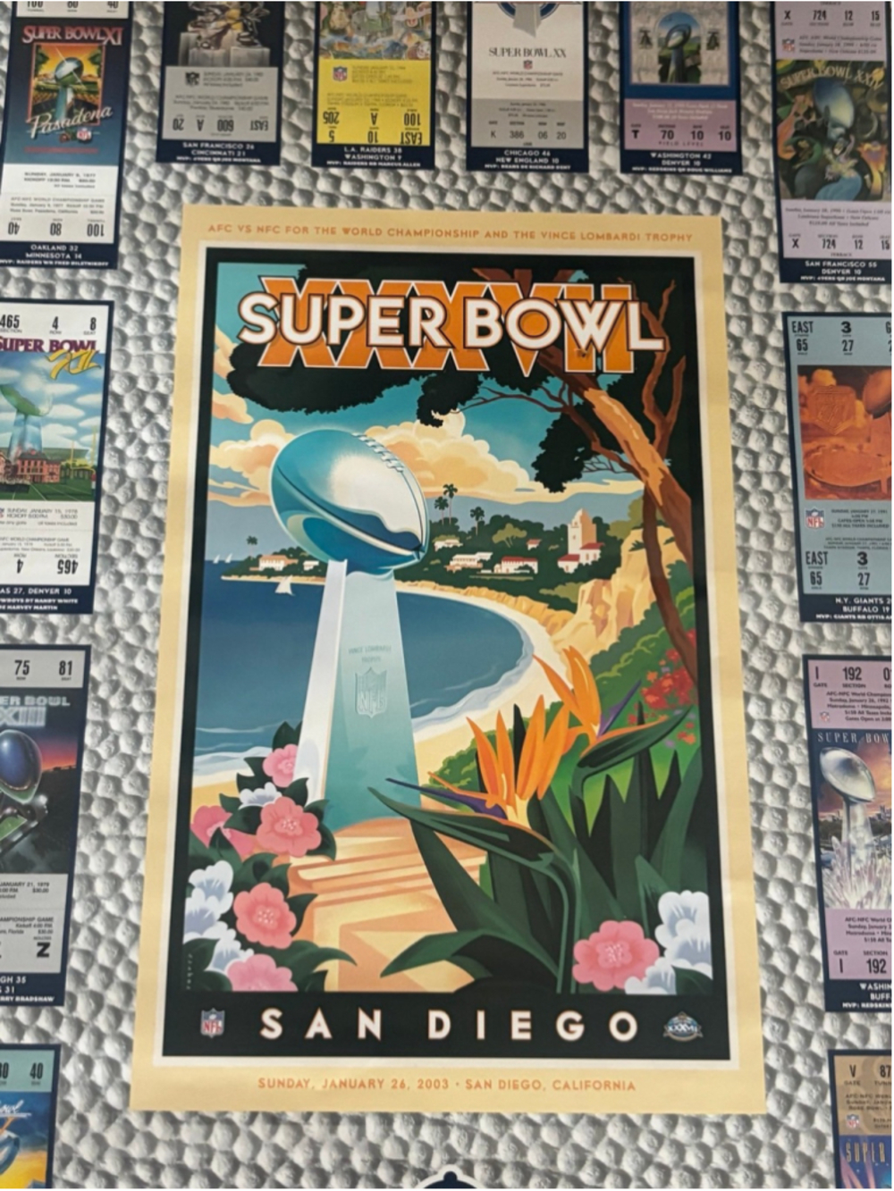 Vintage NFL Super Bowl XXXVII2003 Coors Light Last Team Standing Poster 27 x 19” - Picture 3 of 4